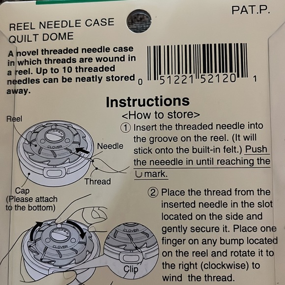 Reel Needle case for quilters - Picture 3 of 6